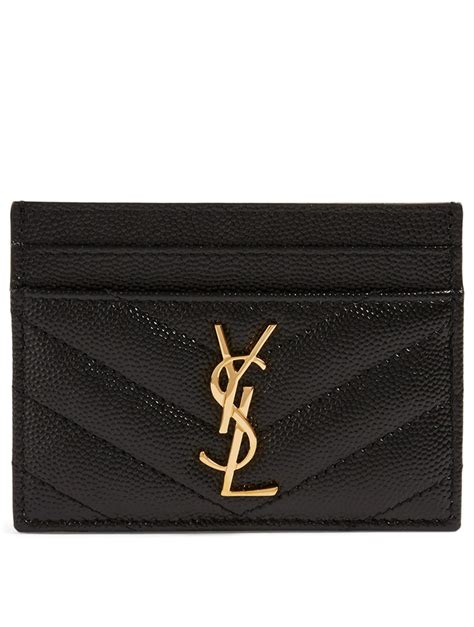 yves saint laurent card holder women's|ysl monogram card holder.